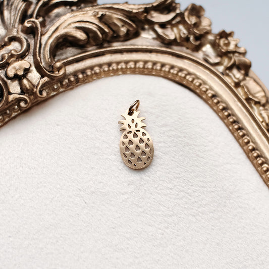 Gold Pineapple Charm