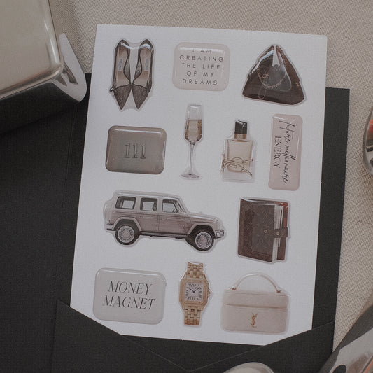 Millionaire Mindset Sticker Set