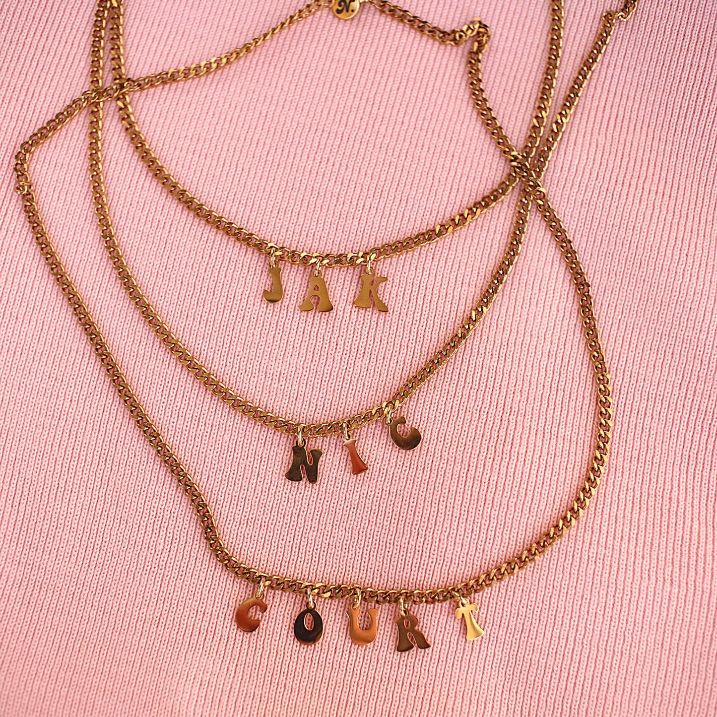 Retro Letter Necklace