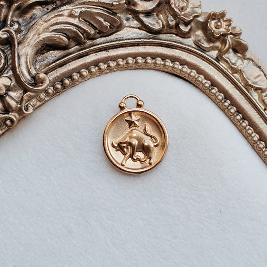 Taurus Gold Charm