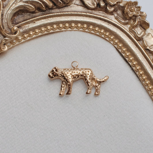 Gold Leopard Charm
