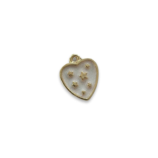 Gold Plated Heart with Stars