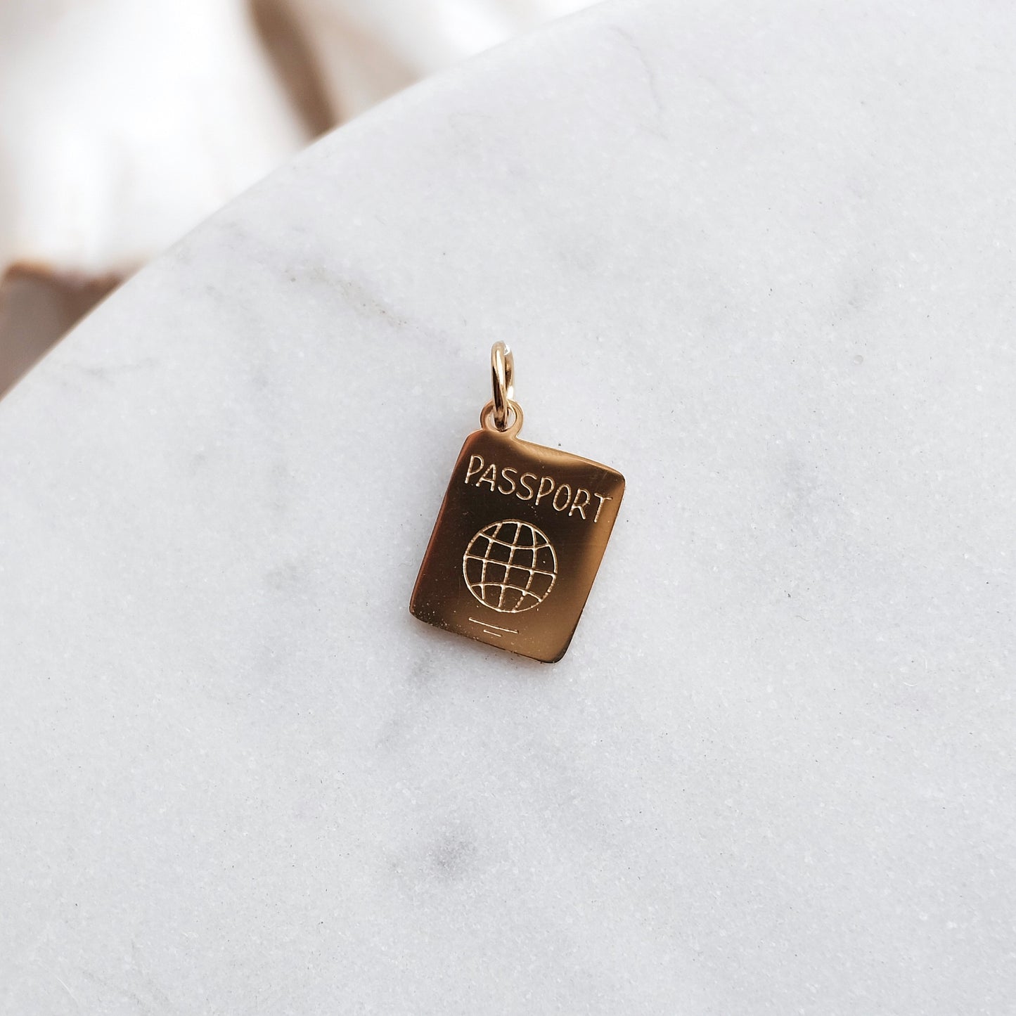Gold Passport Charm
