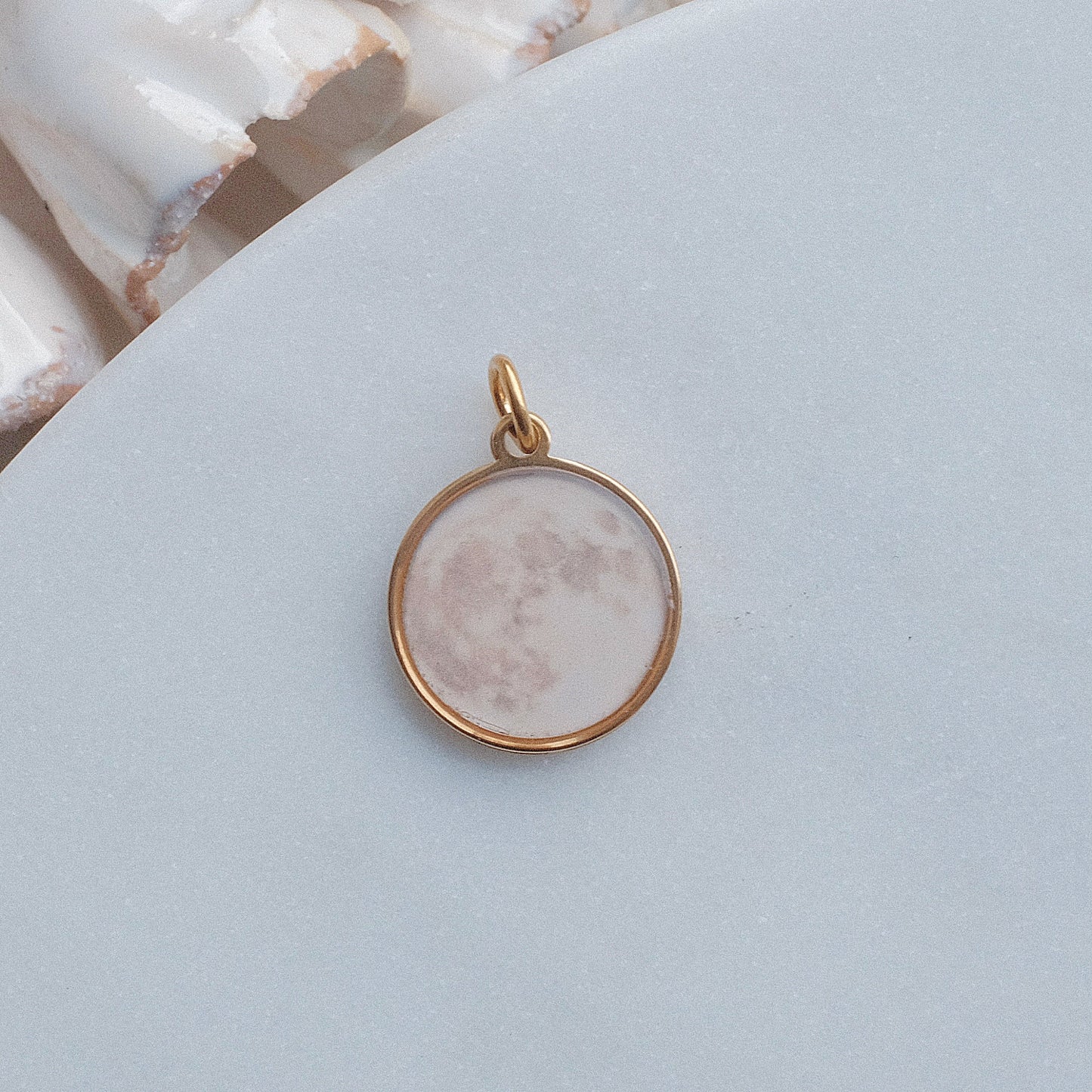 Gold Moon Pix Charm