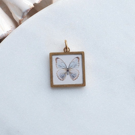 Gold Butterfly Pix Charm