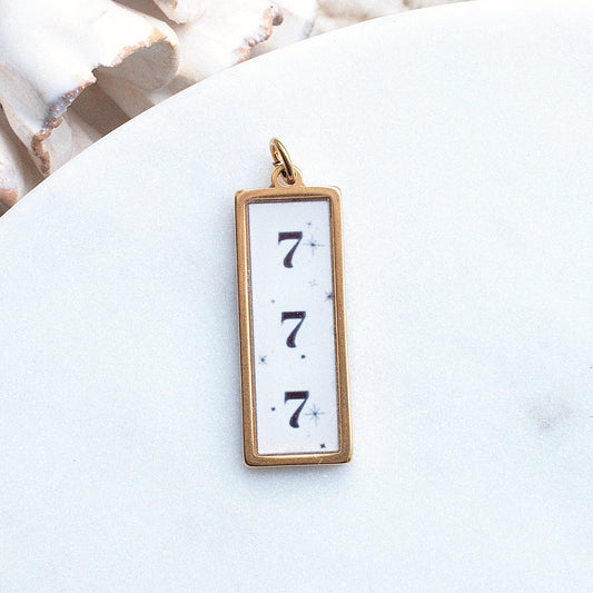 Gold 777 Pix Charm