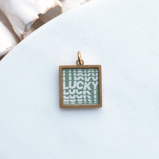 Gold Lucky Pix Charm
