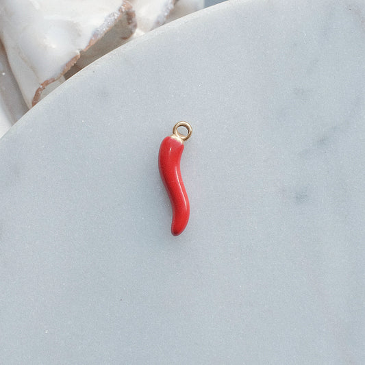 Gold and Red Chilli (Italian Horn)