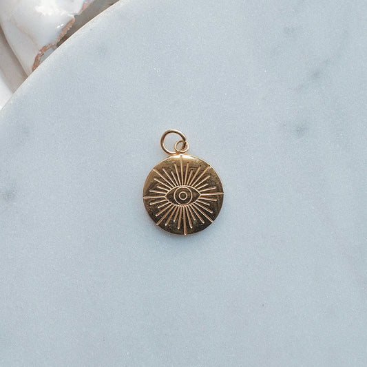 Gold Evil Eye Charm