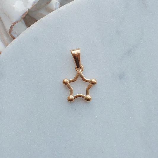 Gold Sheriff Star Charm