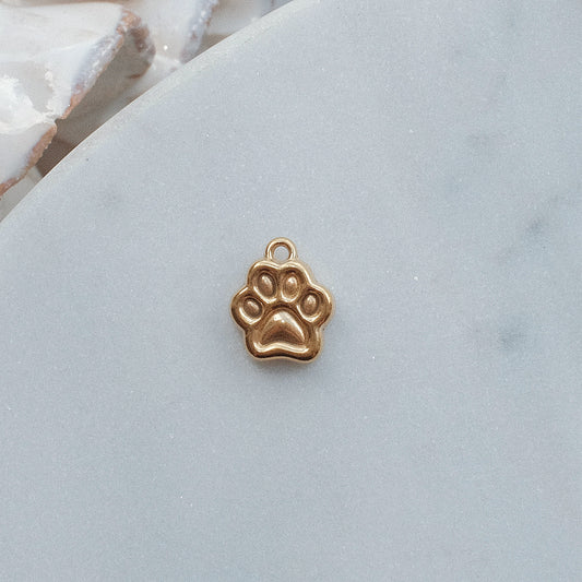 Gold Paw Charm