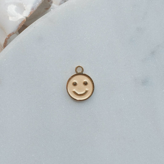 Gold Smiley Charm