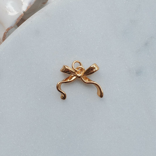 Gold Tiffany Bow Charm