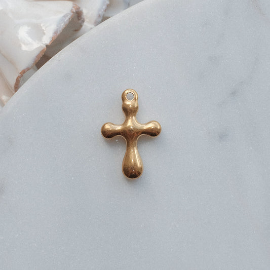 Gold Cross Charm