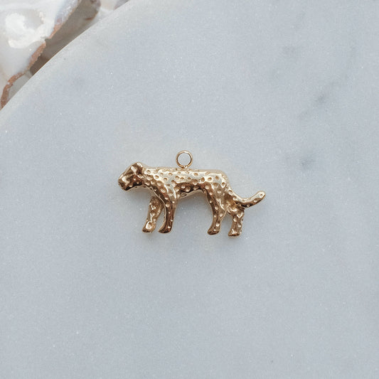 Gold Leopard Charm