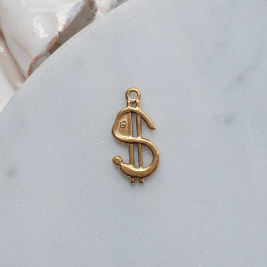 Gold Dollar Charm