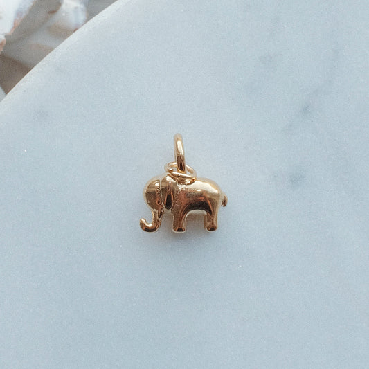 Gold Elephant Charm