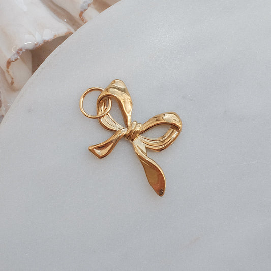 Gold Stella Bow Charm
