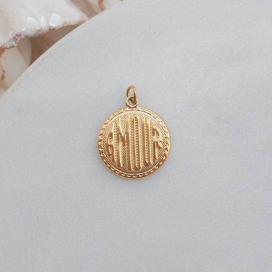 Gold Amour Charm