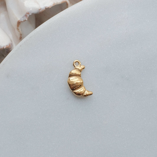 Gold Croissant Charm