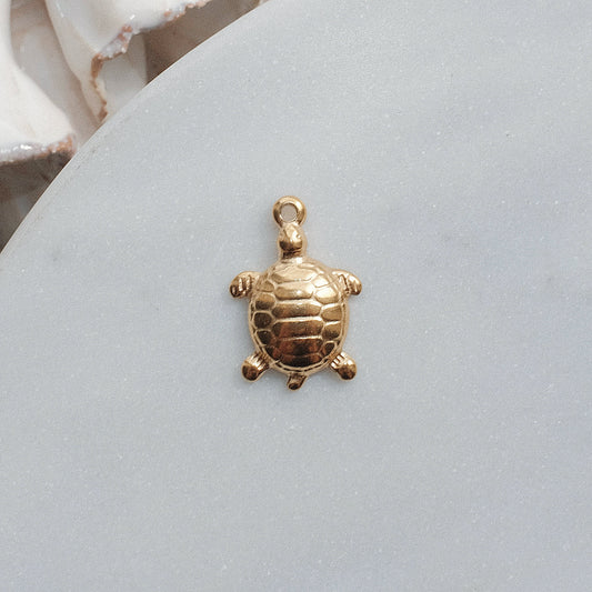 Gold Turtle Charm