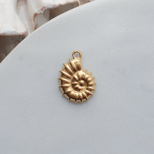 Gold Fossil Charm
