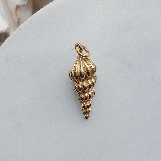 Gold Conch Charm
