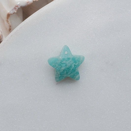 Blue Stone Star Charm