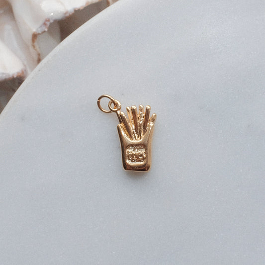 Gold Fries Charm