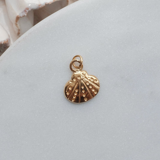 Gold Clam Charm
