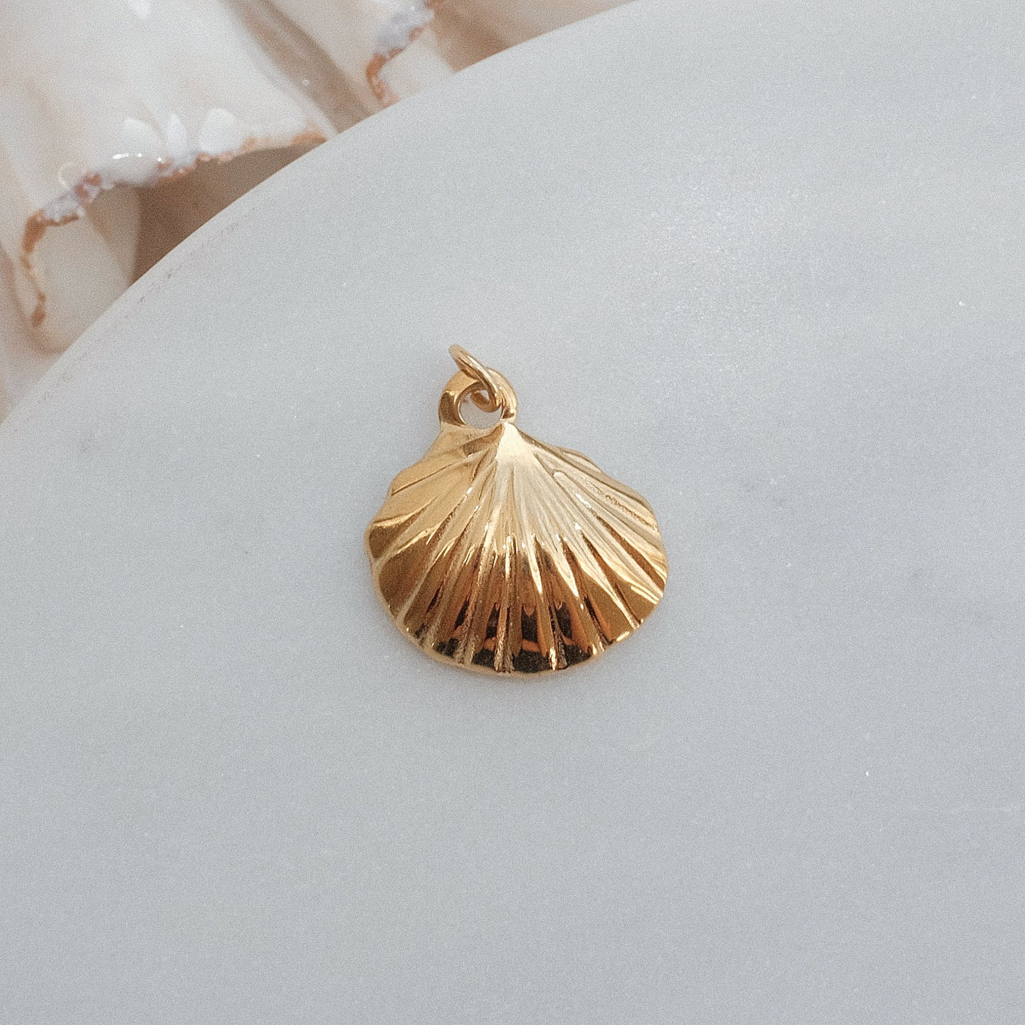 Gold Sea Shell Charm