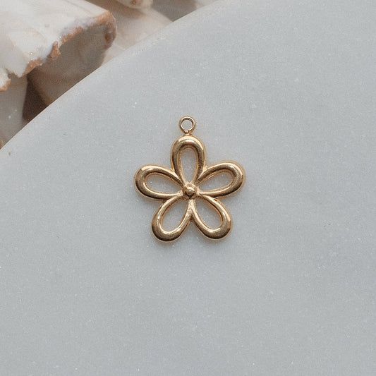 Gold Flower Charm