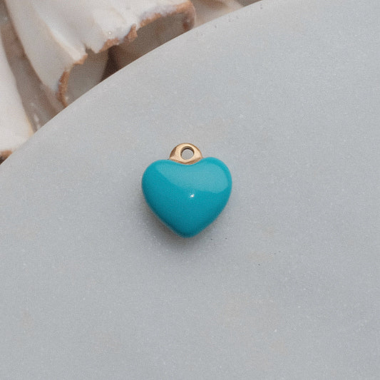 Blue Heart Charm