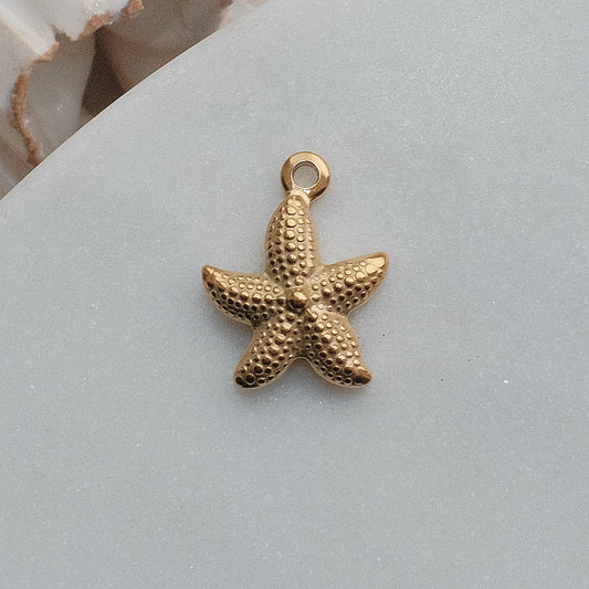 Gold Starfish Charm