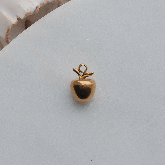 Gold Apple Charm