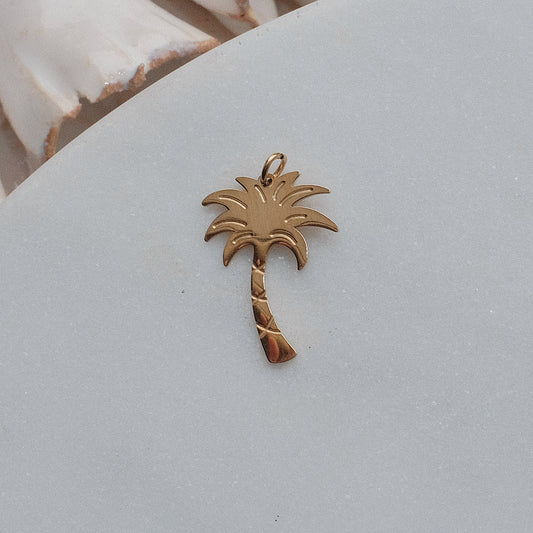 Gold Palm Tree Charm