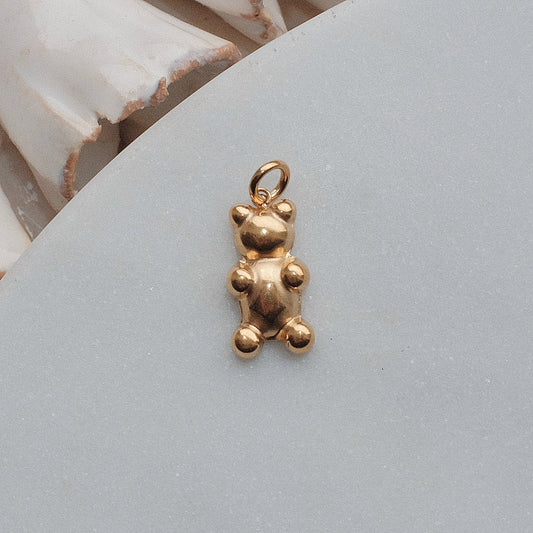 Gold Bear Charm