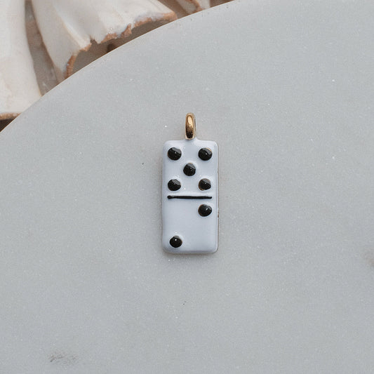 Gold Domino Charm