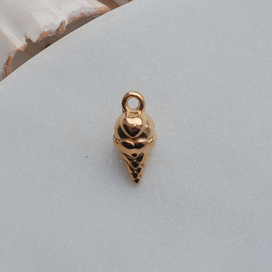 Gold Ice Cream Charm