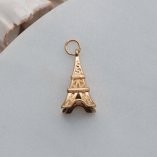 Gold Eiffel Tower Charm