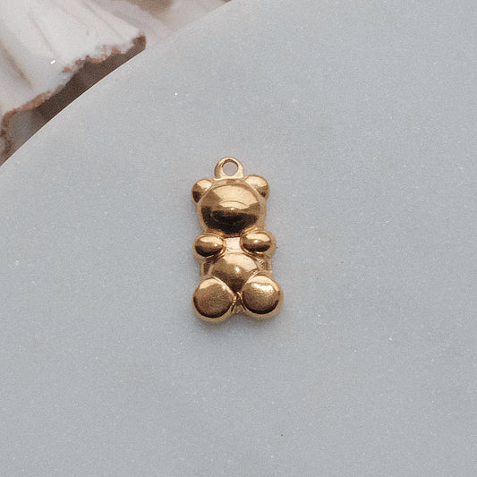 Gold Gummy Bear Charm
