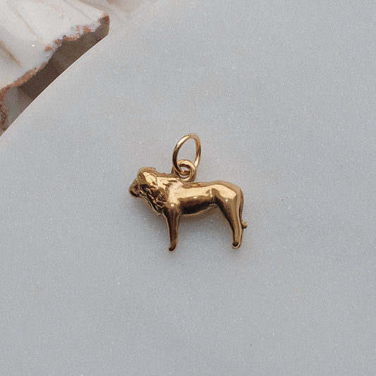 Gold Lion Charm