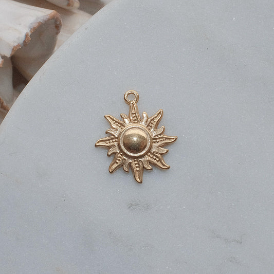 Gold Sun Charm