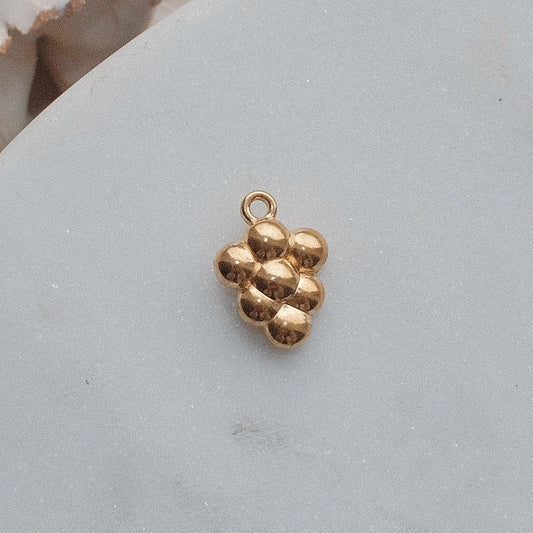 Gold Grapes Charm