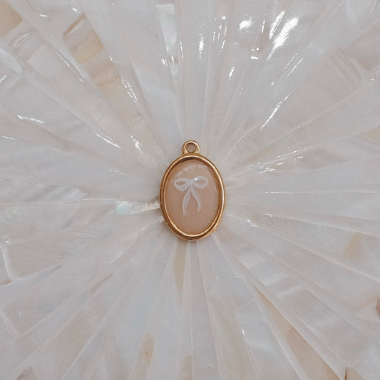 Gold Painted Bow Charm