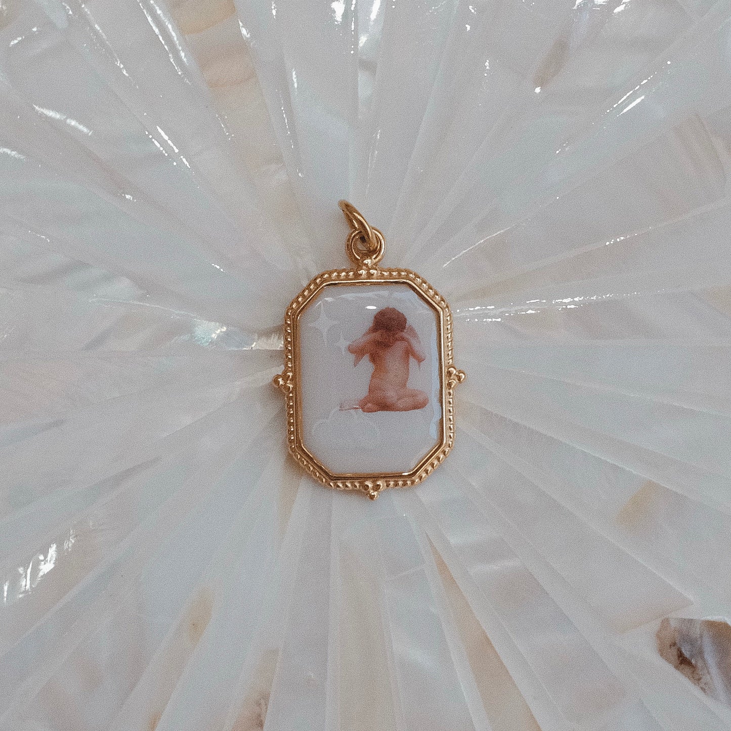 Gold Cherub Bunni Charm