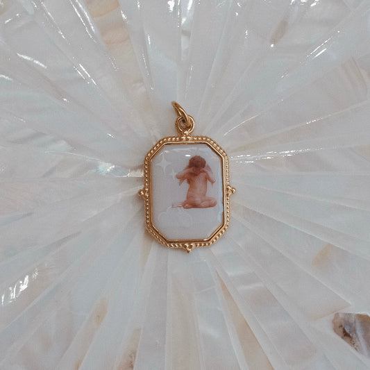 Gold Cherub Bunni Charm