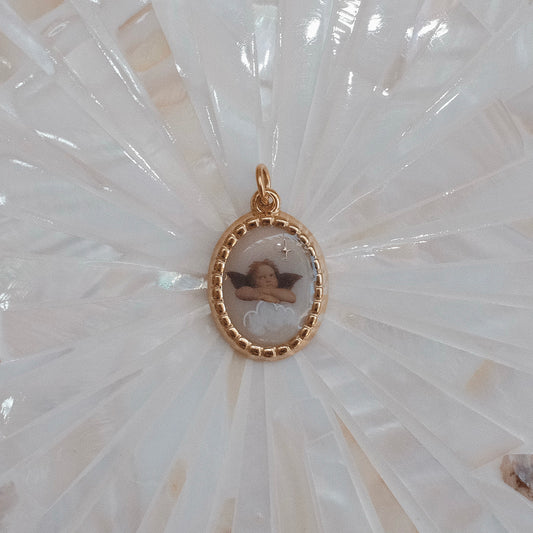 Gold Cherub Dewi Charm