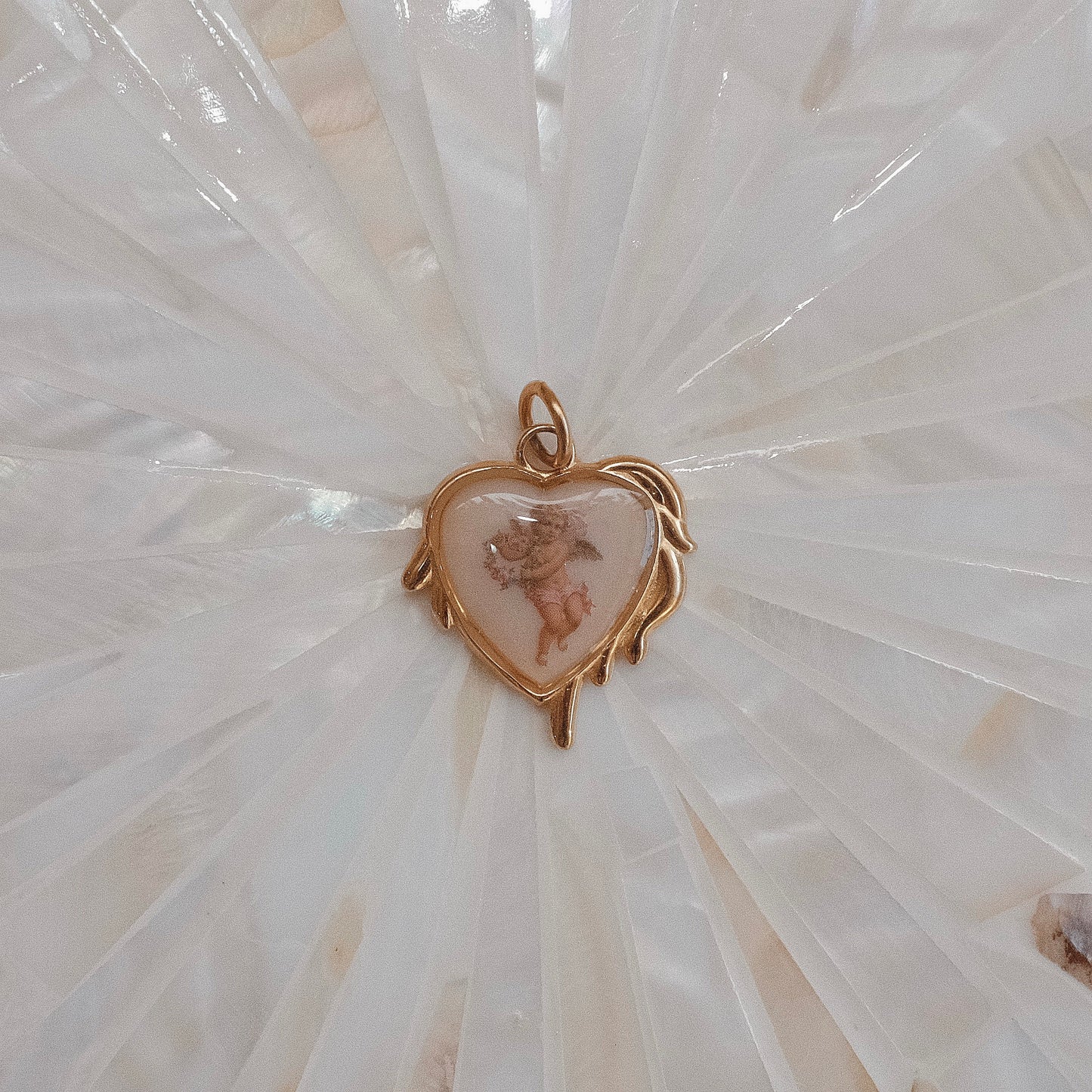 Gold Cherub Pip Charm