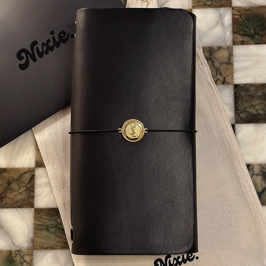Large Black Journal YSL Charm